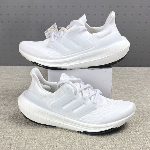 Women Sz 9 - Adidas Ultraboost Light Running Shoes Sneakers White Black GY9352